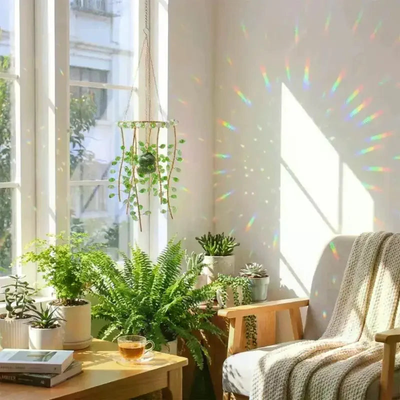 Crystal Wind Chime Handmade Rainbow Sun Catcher – Willow Decor