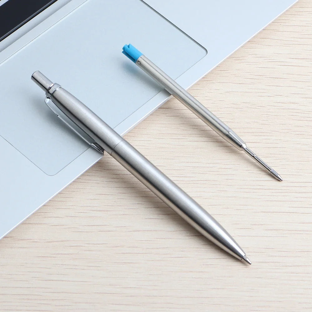 Metal Ballpoint Pens G2 Refill Blue Ink Automatic Promotional Writing