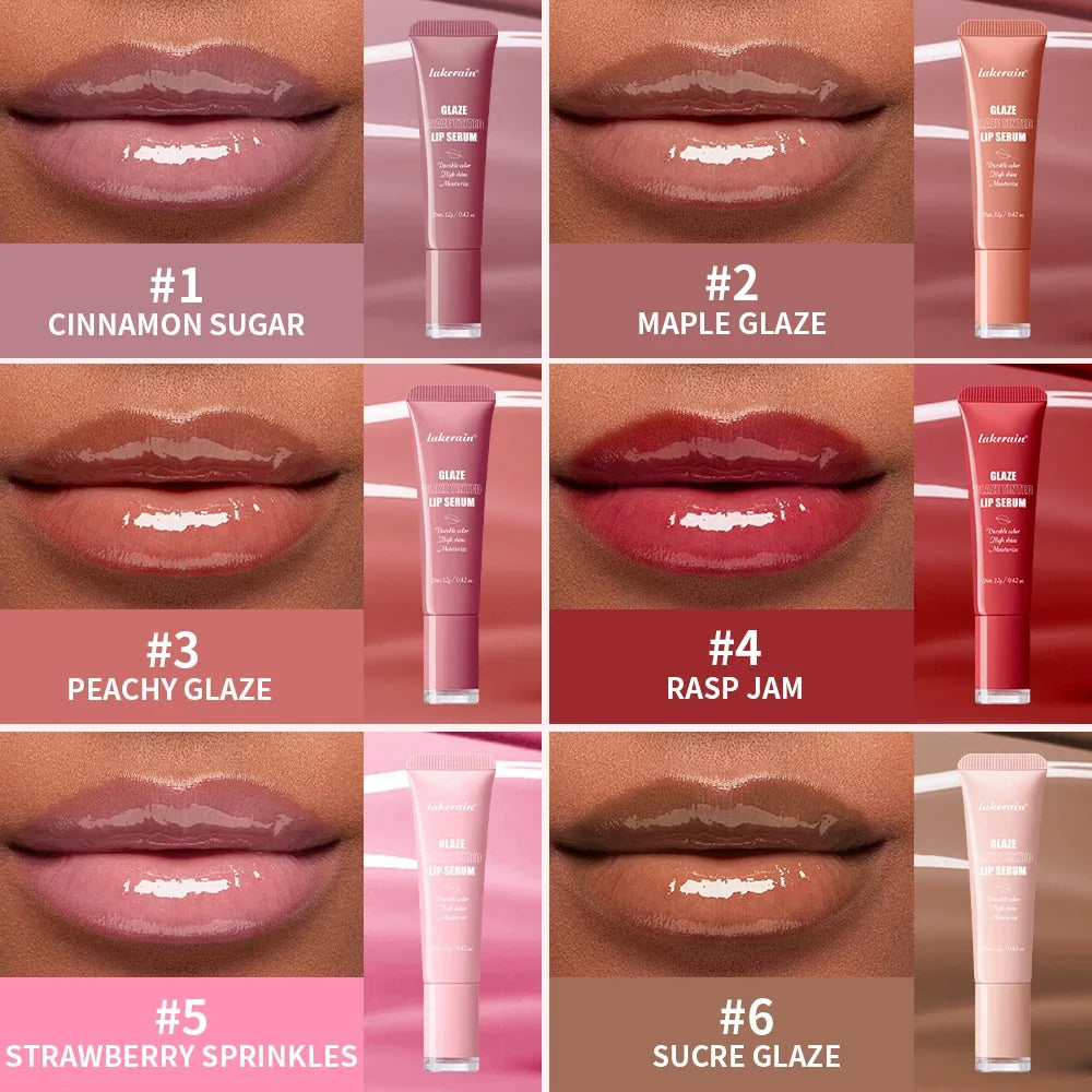 Lakerain Tinted Lip Serum Gloss – Glossy, Plump & Moisturizing