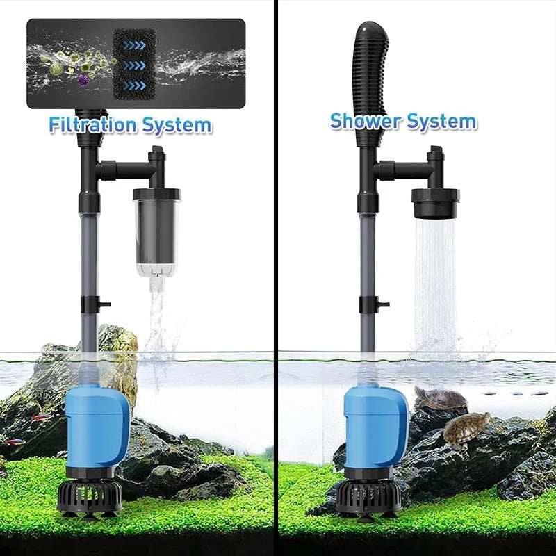 32W 1 Electric Aquarium Vacuum Cleaner Multi-functional Automated
