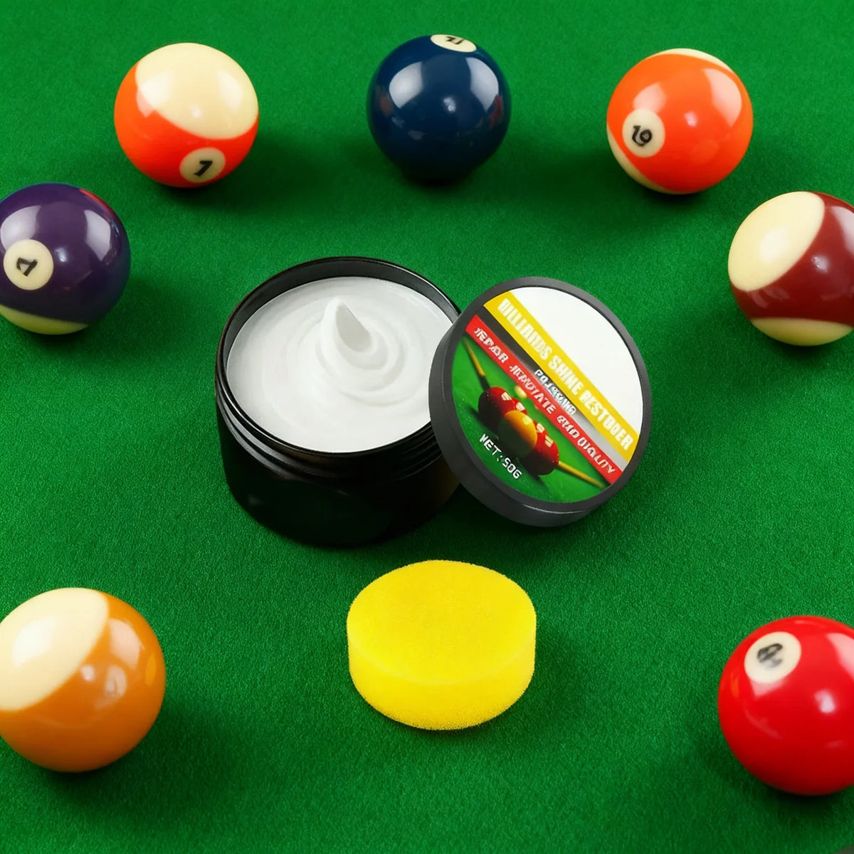 50g Billiard Ball Cleaner Wax | Polish & Restore Pool Balls