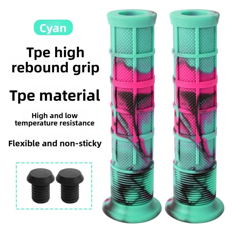 TPE Camo Bike Handlebar Grips – Anti-Slip & Shock-Absorbing