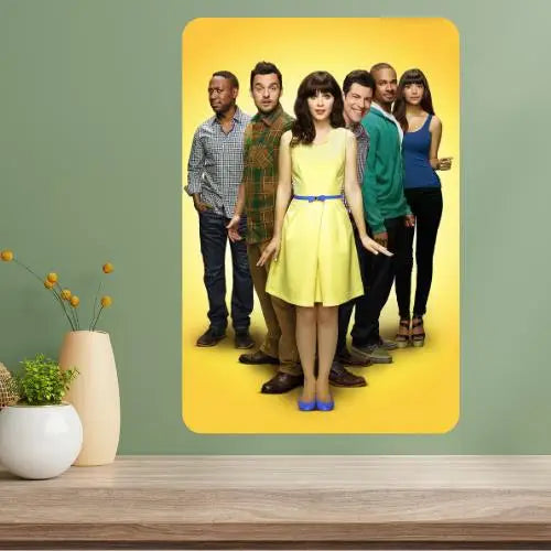 New Girl TV Show Metal Poster Sign – Retro Aluminum Wall Decor