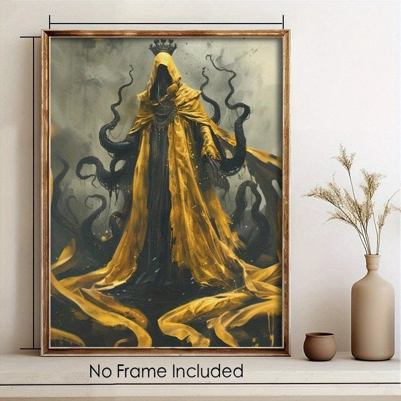 Hastur King in Yellow Canvas Print | Lovecraftian Horror Wall Art