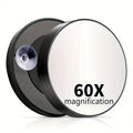 60x Magnification Makeup Mirror | HD Suction Cup Vanity Mirror