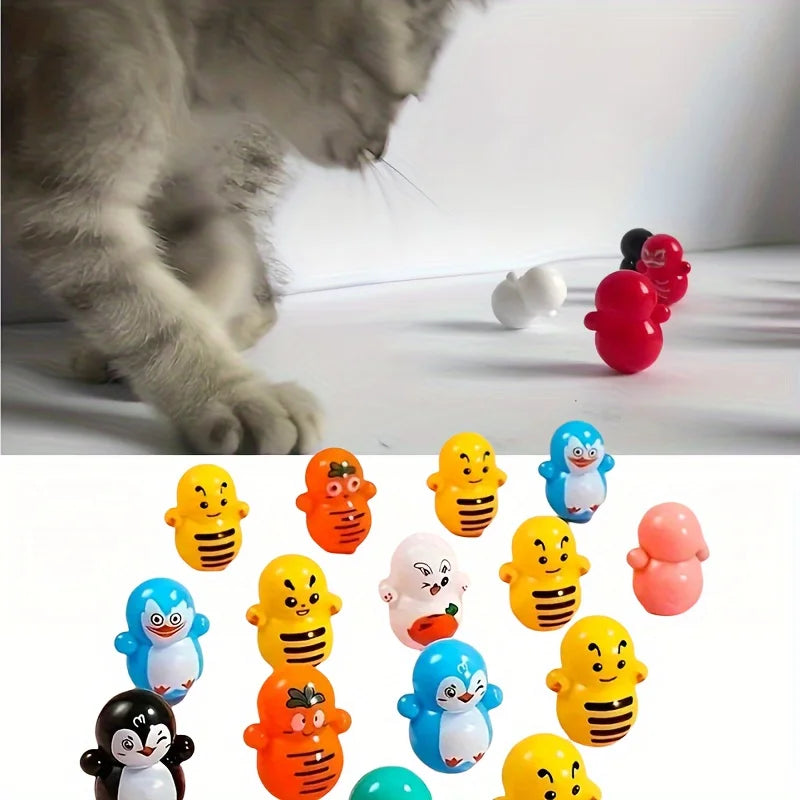 8 Cat Rolling Toys Diverse Styles Interactive Play Exercise Equipment