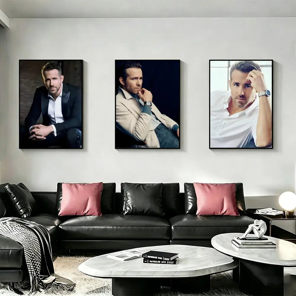 Ryan Reynolds HD Art Poster – Waterproof Sticky Wall Decor