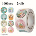 Easter Stickers 500–1000 Pcs | Egg & Bunny Self-Adhesive Rolls