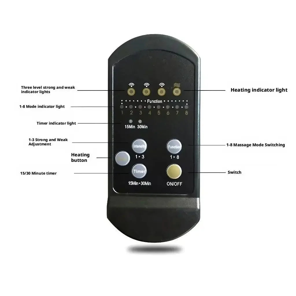 Full Body Massage Cushion – Vibration & Heat for Car & Home
