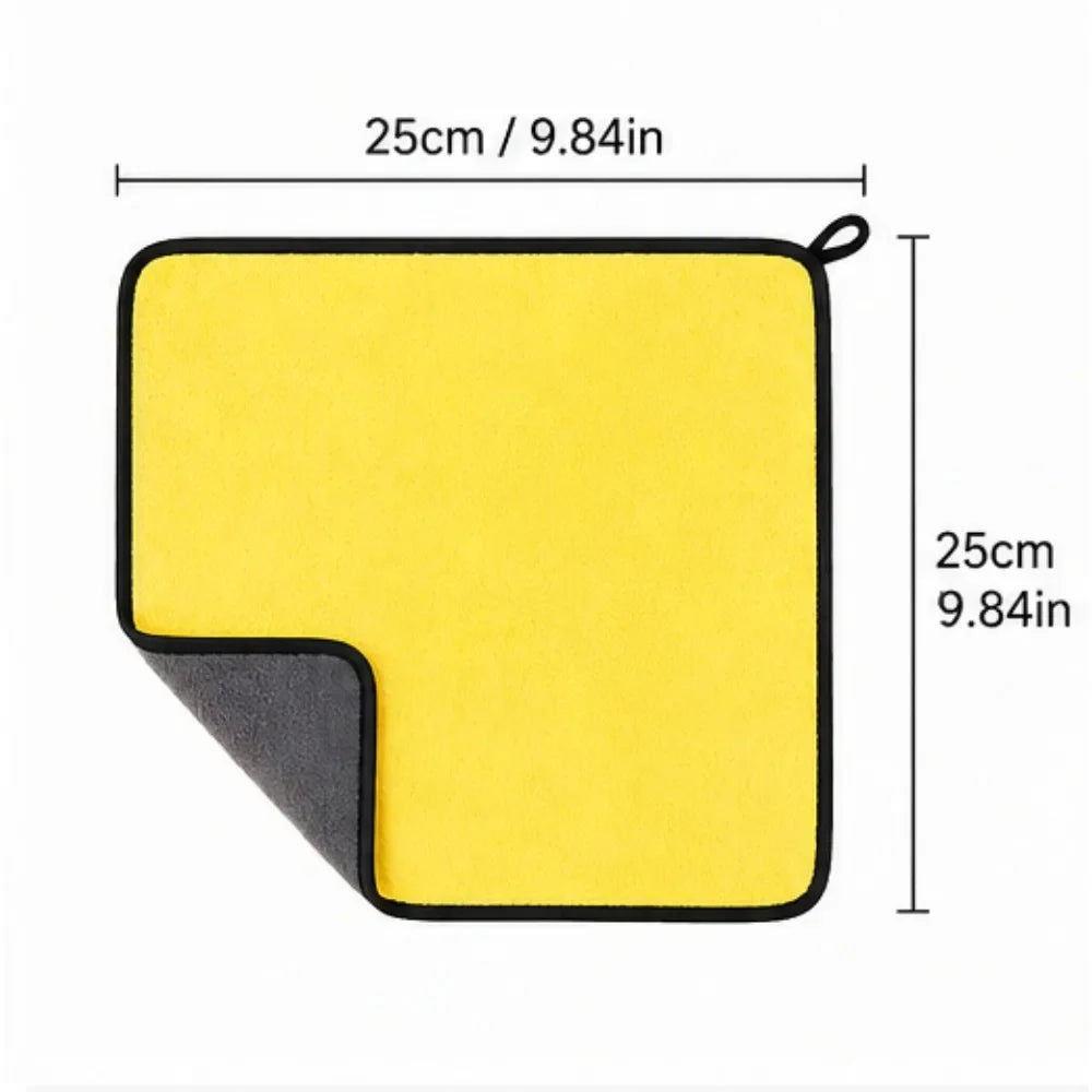 Microfiber Cleaning Towels – Double Layer Quick Dry Cloths (1/3/6)