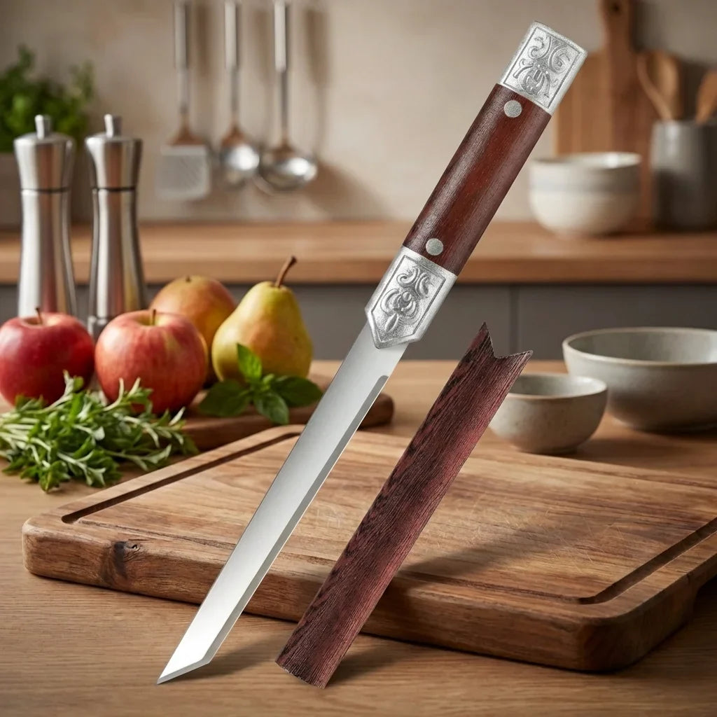 Stainless Steel Paring Knife – Sharp French-Style Fruit & Sushi