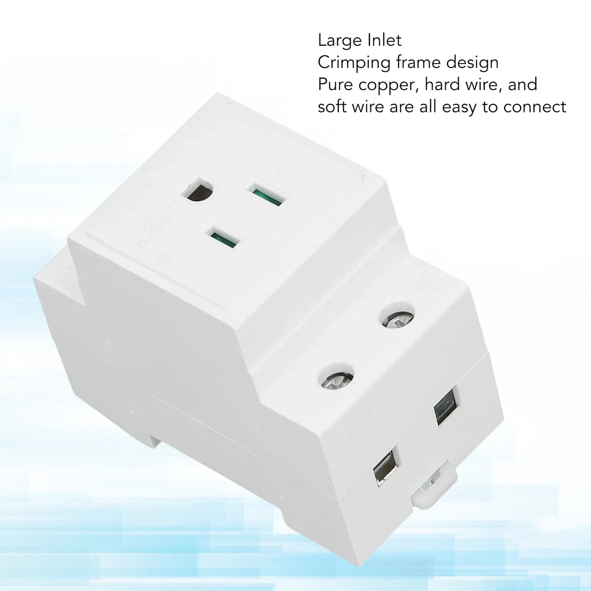 AC Socket DIN Rail Built Protective Contact Outlet Distribution Panel