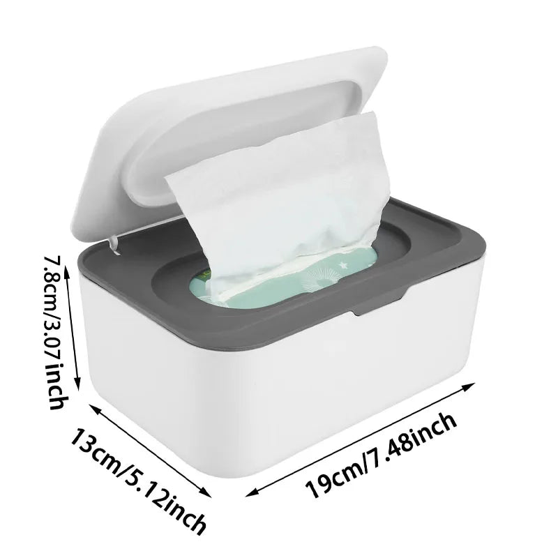 Dustproof Baby Wipes Dispenser Case with Lid | Large Capacity