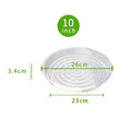 5-Pack Clear Plastic Flower Pot Drip Trays 6/8/10/12 Inch