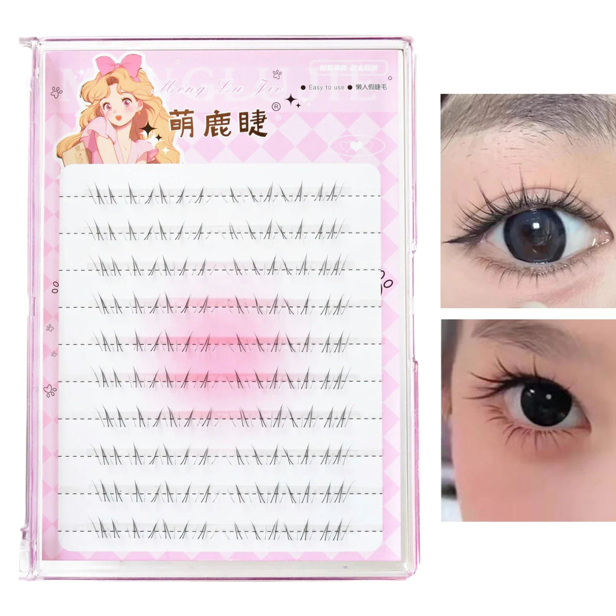 Manga Lower False Eyelashes | Single Cluster Natural Lash