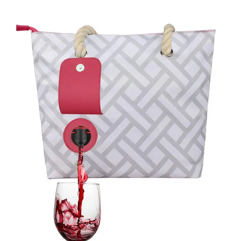 Wine Carrier Bag Travel Handle Insulated Splash-proof Preservation