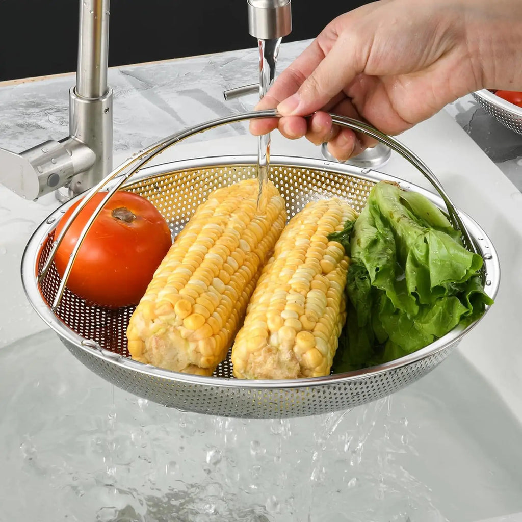 Stainless Steel Food Steamer Basket Steaming Multifunctional Rice