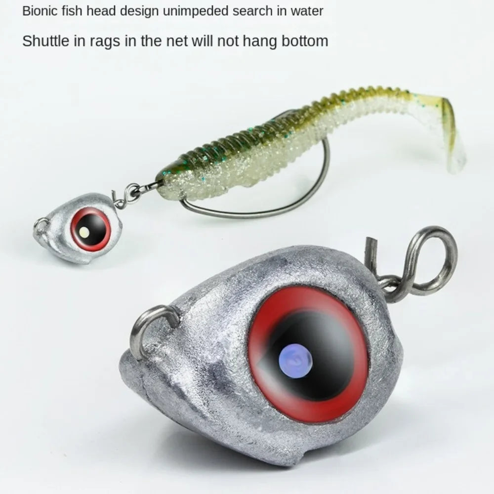 10 Pc Swimbait Jig Heads – Bass Fishing Lures 3.5g–10g