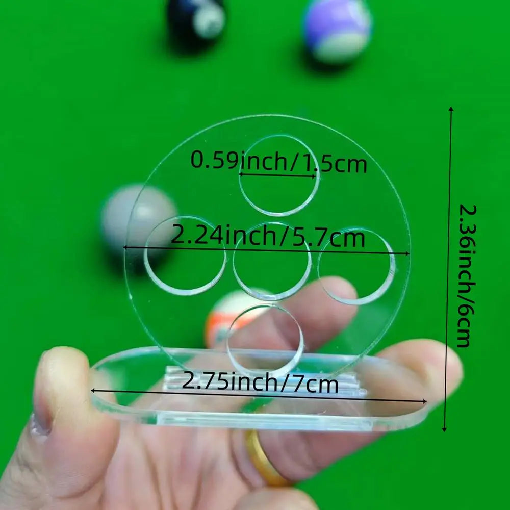 Billiards Rod Training Aids Pool Table Stick Practice 5 Holes Stable