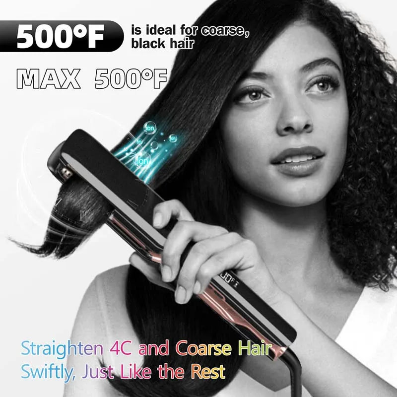 Professional Keratin Repair Hair Flat Iron | High-Heat Straightener