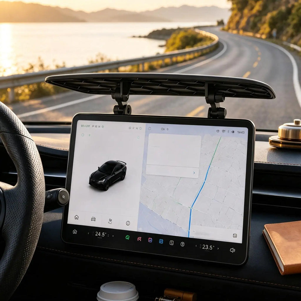 Car GPS Sun Shade – Anti-Glare Dashboard Screen Cover