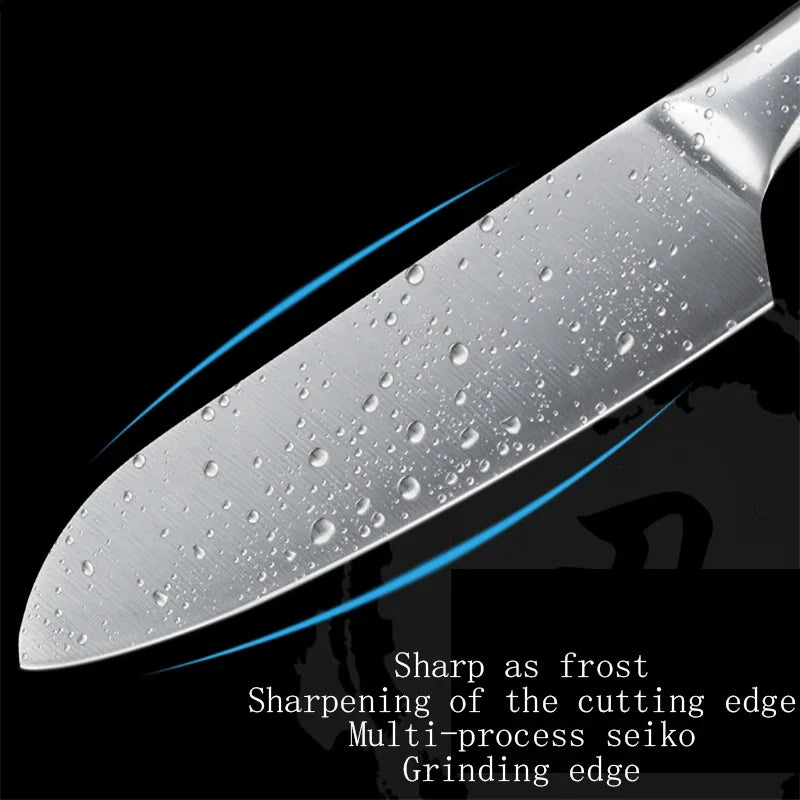 Professional 6.5-Inch Chef's Knife – Stainless Steel Wood Handle