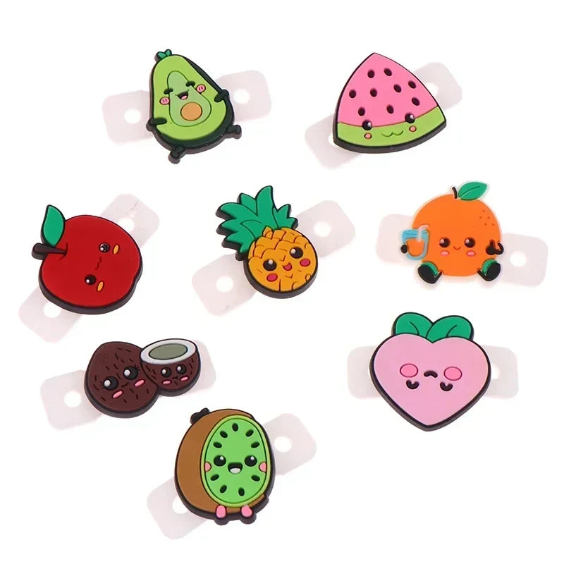 4 6 Lot Tennis Vibration Dampeners Cartoon Fruit Shape Racket Anti