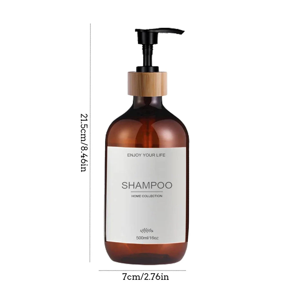 500ml Shampoo & Conditioner Pump Dispenser Bottles – 3 Pack