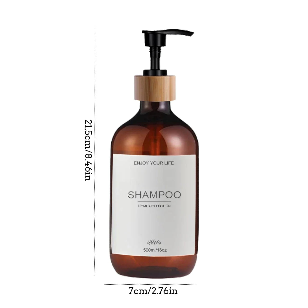 500ml Shampoo & Conditioner Pump Dispenser Bottles – 3 Pack