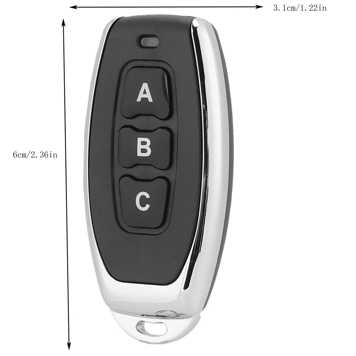 433MHz 3-Button RF Remote for Gate & Garage Door | EV1527