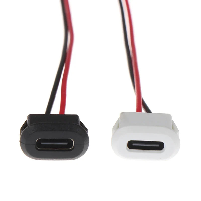 2Pin USB-C Waterproof USB Contor Direct Compression Female Base