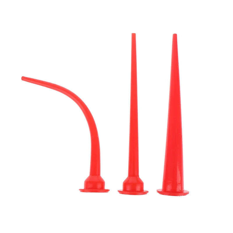 1 2 3sets Eco-friendly ABS Plastic Caulking Nozzle Applicator Sausage