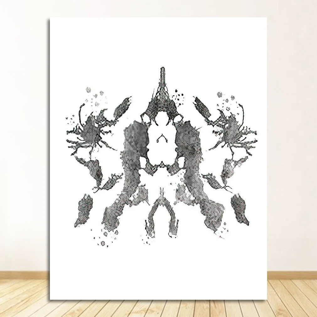 Rorschach Test Canvas Wall Art | Psychologist Gift Print