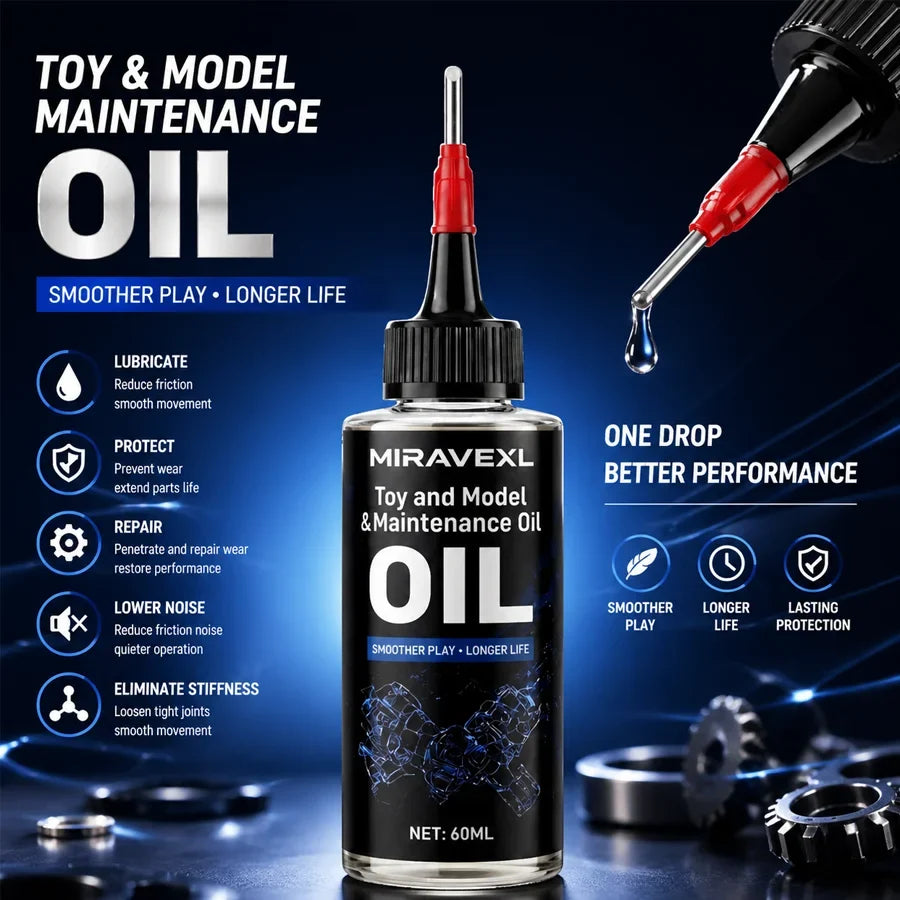 MIRAVEXL Action Figure Joint Lubricant Oil | Silicone Care