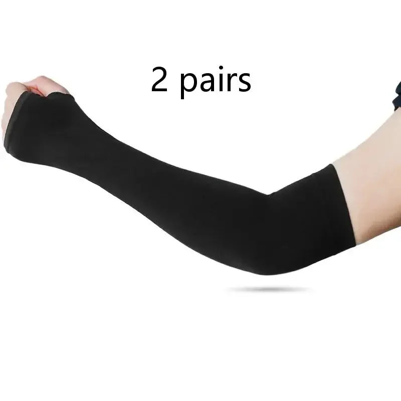 UV Arm Sleeves for Cycling & Driving – 2 Pairs | Sun Cover