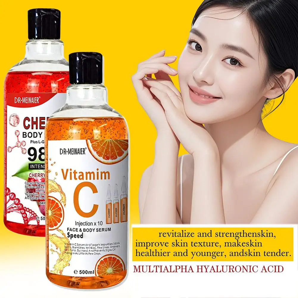 Vitamin C AHA Arbutin Cherry Honey Turmeric Face Serum Spots Eraser