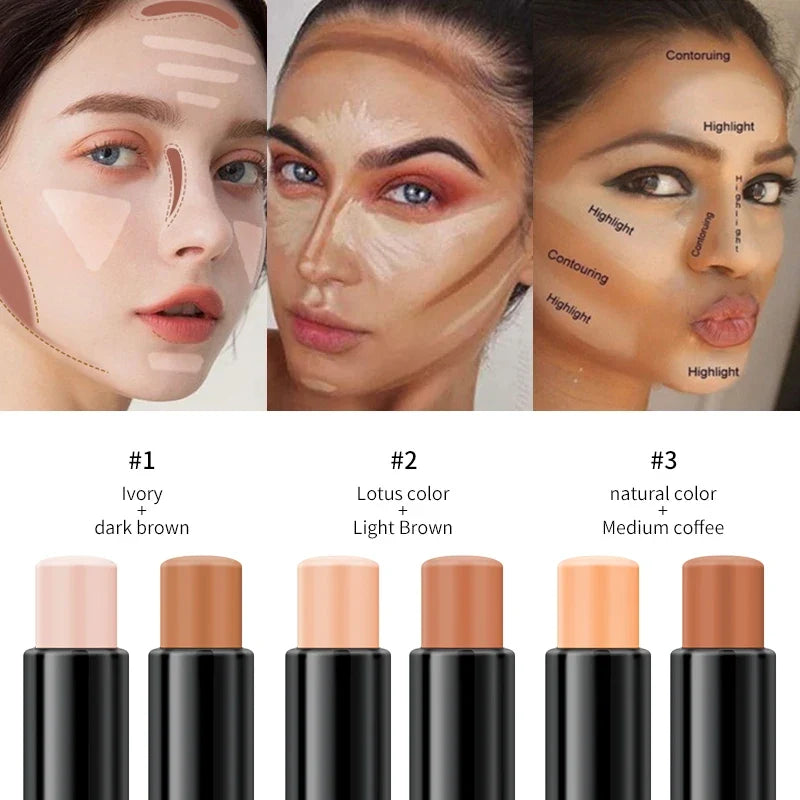 YANQINA 2-in-1 Contour & Highlight Stick | V-Face Sculpting