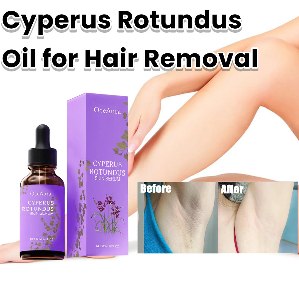 OceAura Cyperus Rotundus Hair Growth Inhibitor Oil 60ml