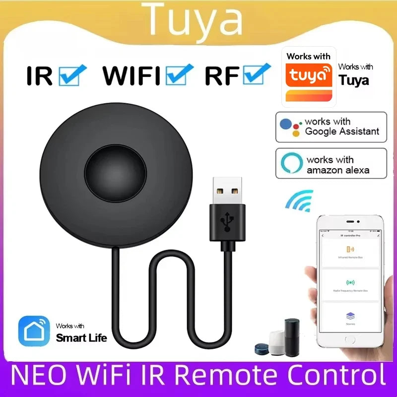 NEO Tuya Smart RF IR Remote Control Wifi Home Infrared Controller Air