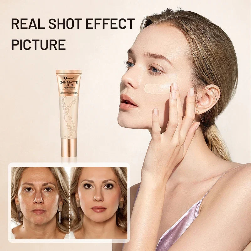 Waterproof Liquid Foundation – Natural Finish, Multi-Shade