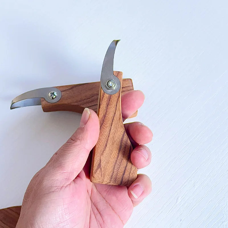 Wooden File Handle with Brass Collet Chuck for Needle Files