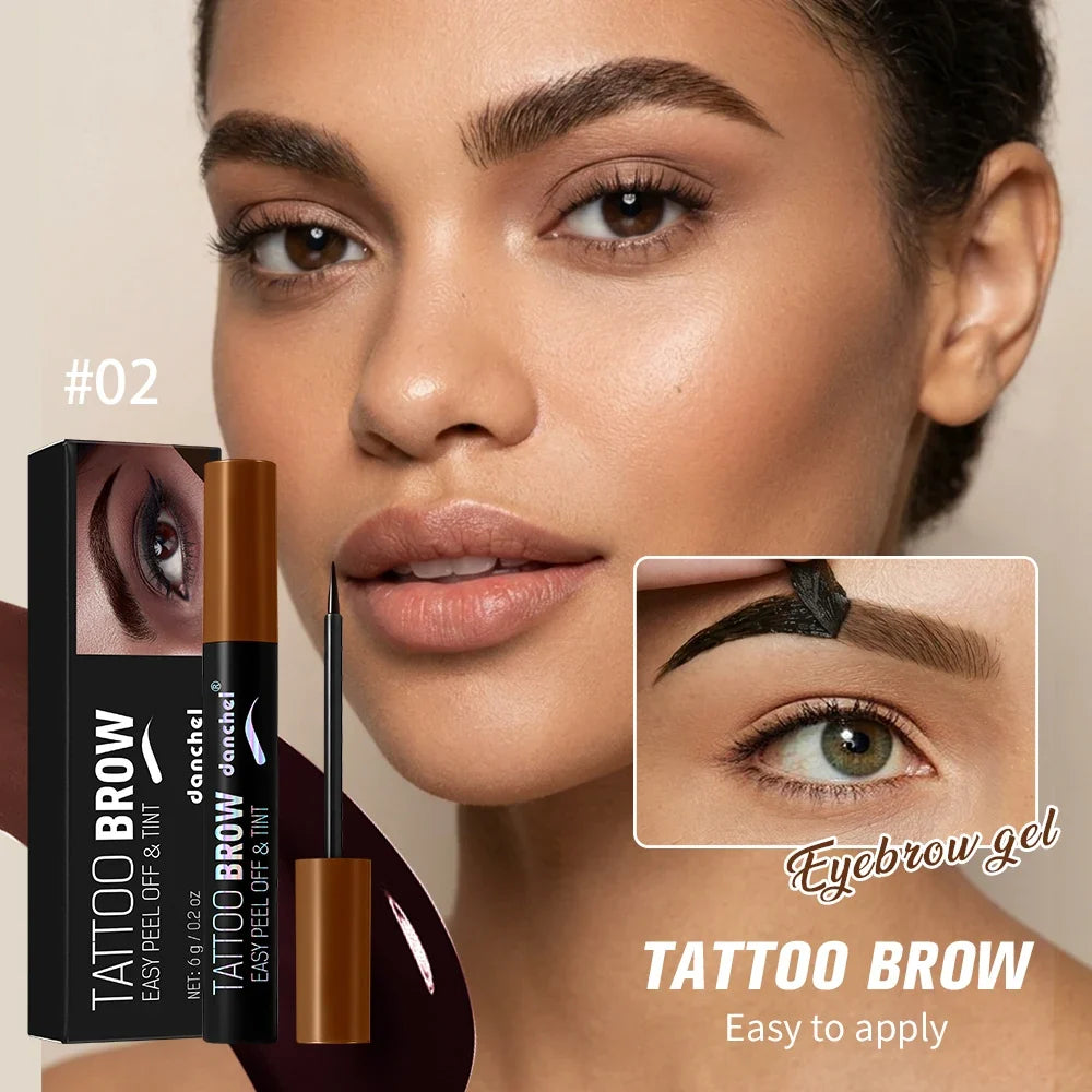 Peel-Off Eyebrow Gel Tint – Waterproof Semi-Permanent Brow Color