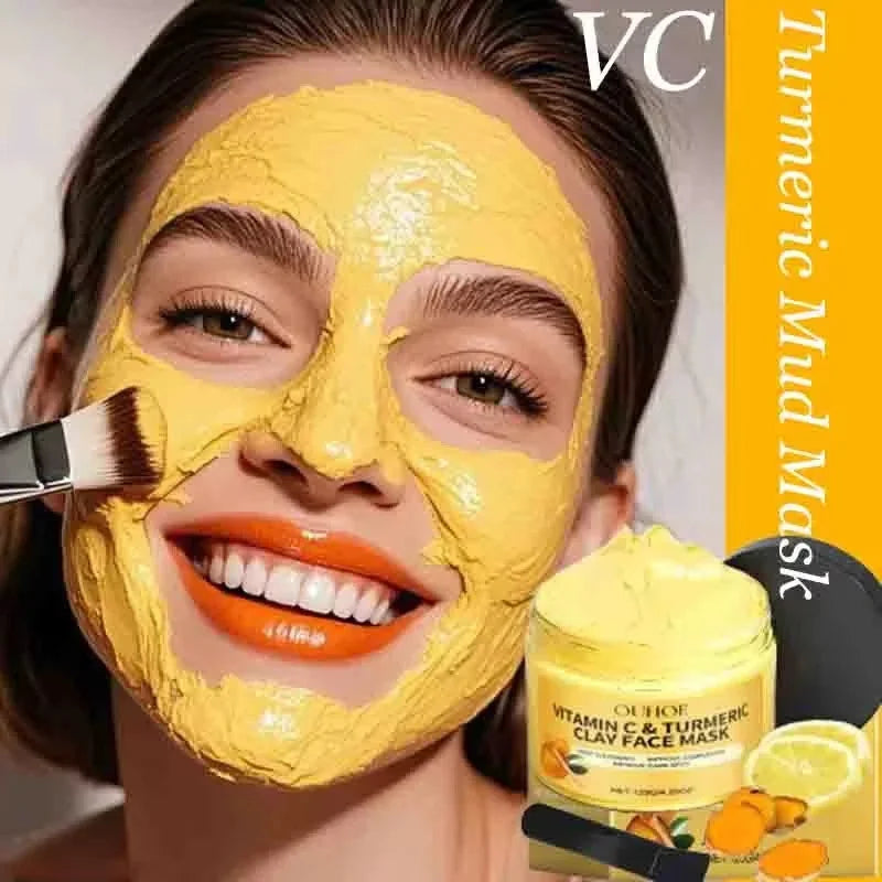 Vitamin C & Turmeric Clay Facial Mask – Pore Cleansing 120g