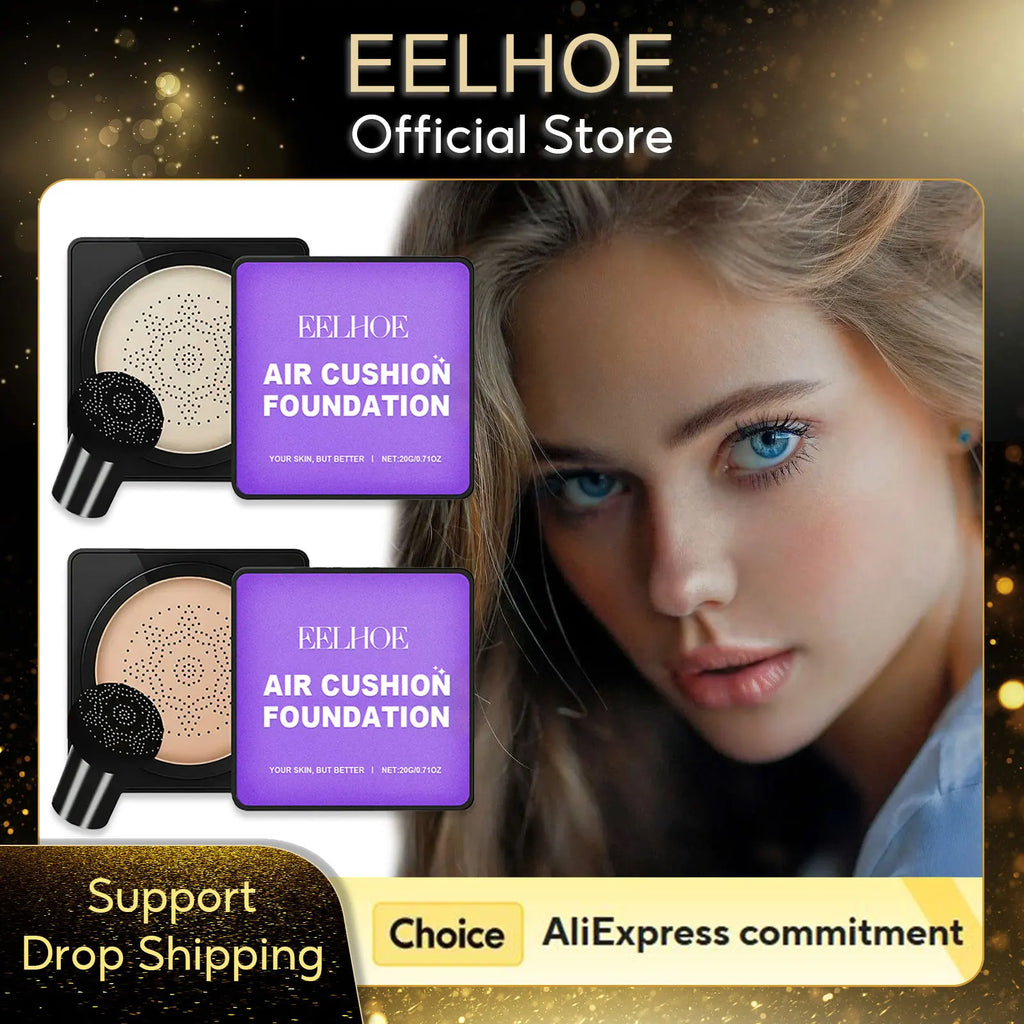 EELHOE Mushroom Head Air Cushion Foundation – Full Coverage