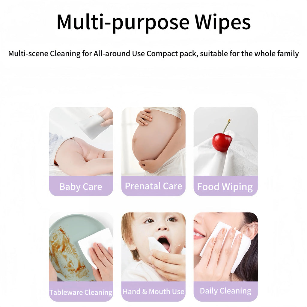 Alcohol-Free Wet Wipes – Multi-Purpose Face, Pet & Home Clean