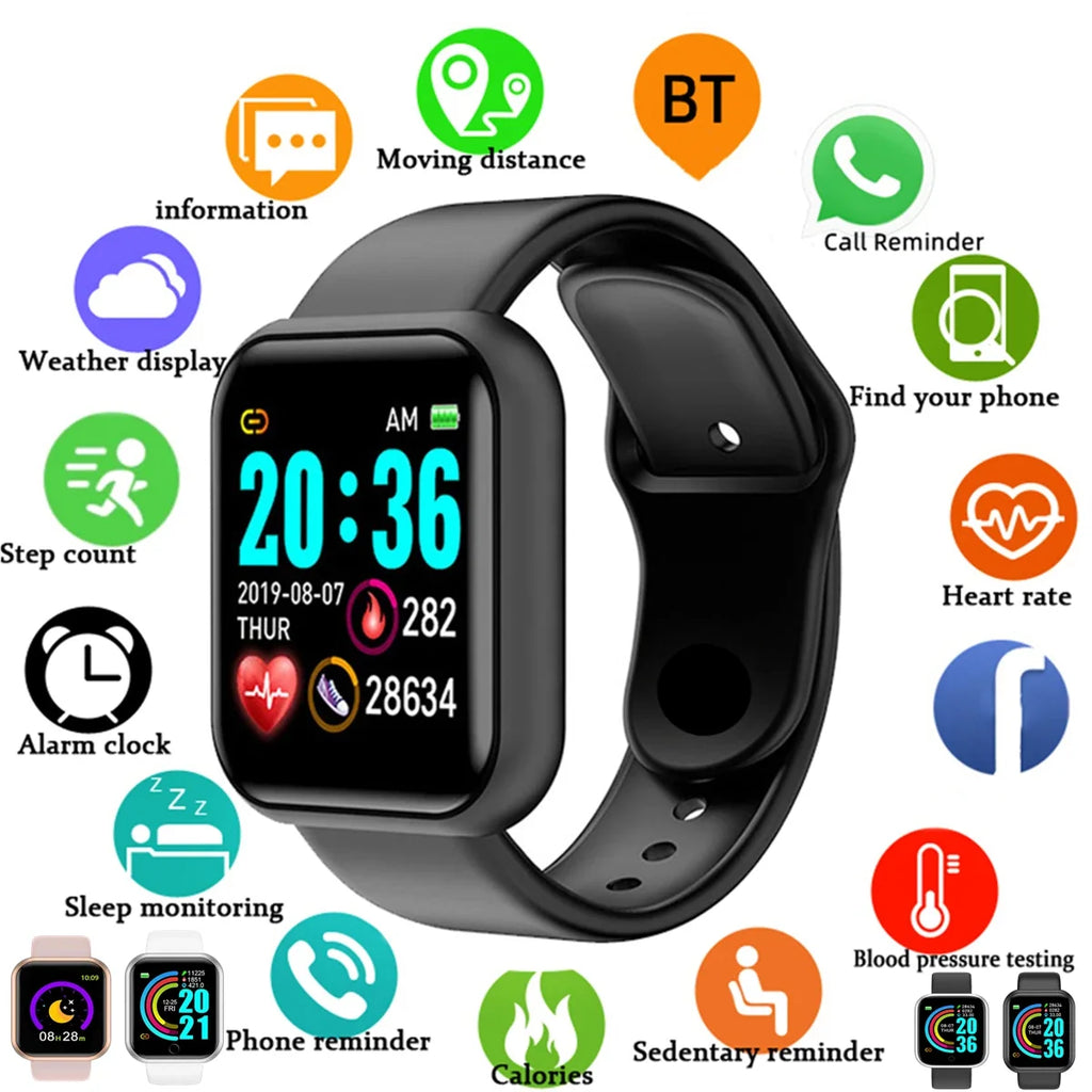 CHAONB Smart Fitness Watch | Bluetooth Tracker Android iOS