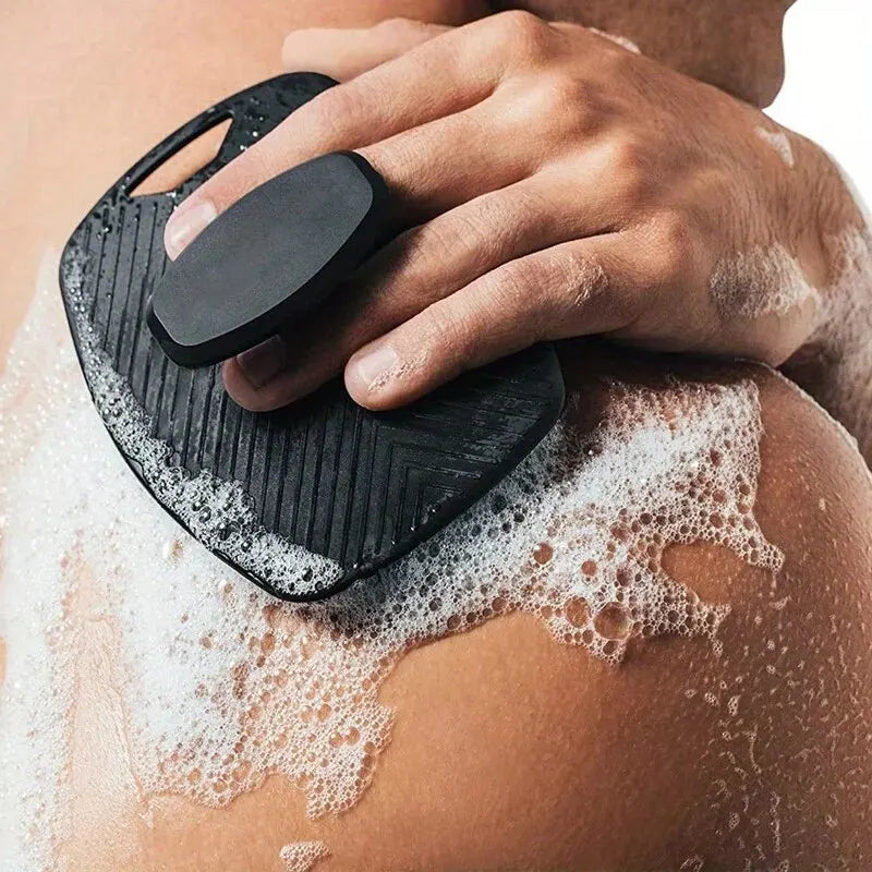 Silicone Exfoliating Body Scrubber Brush | No-Slip Handle