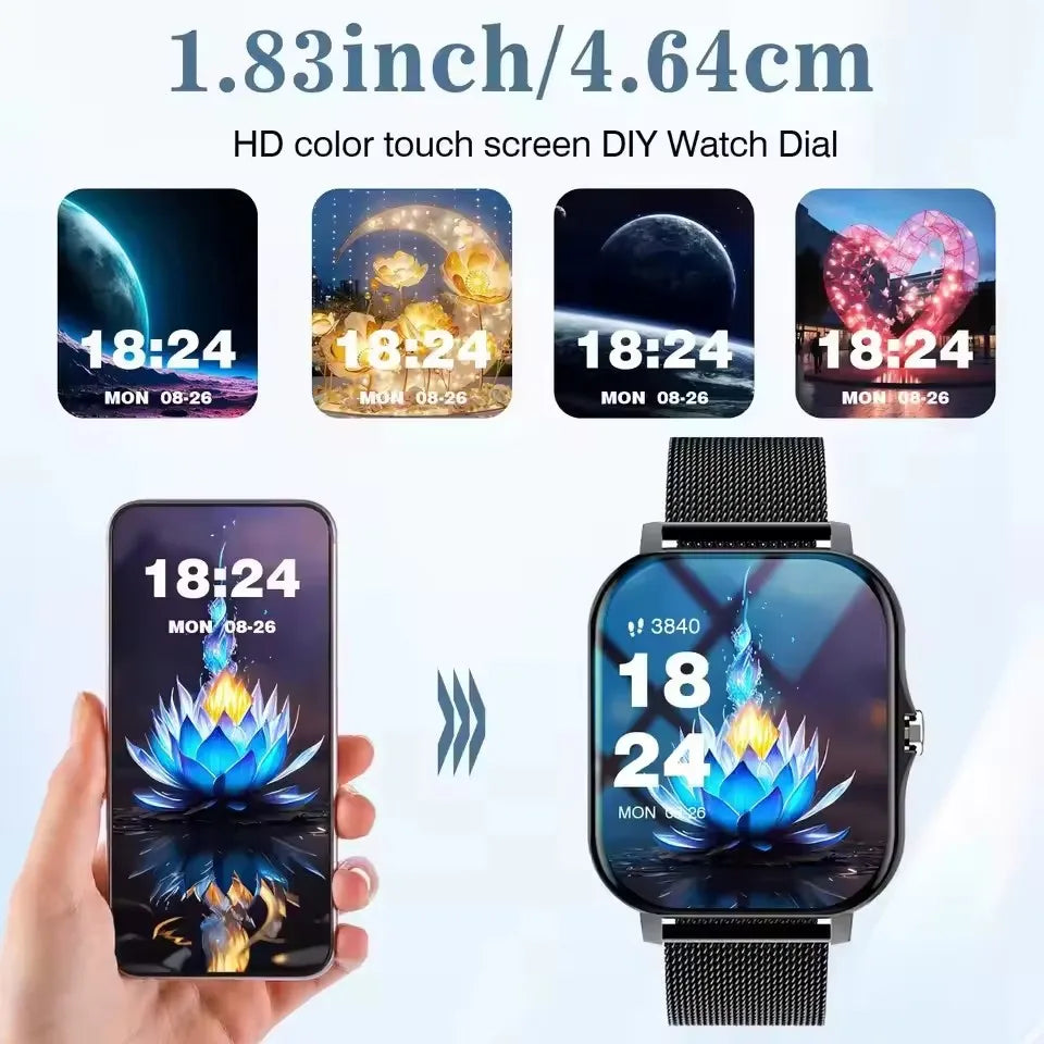 2026 Bluetooth Call Smart Watch Information Push Men Women Health