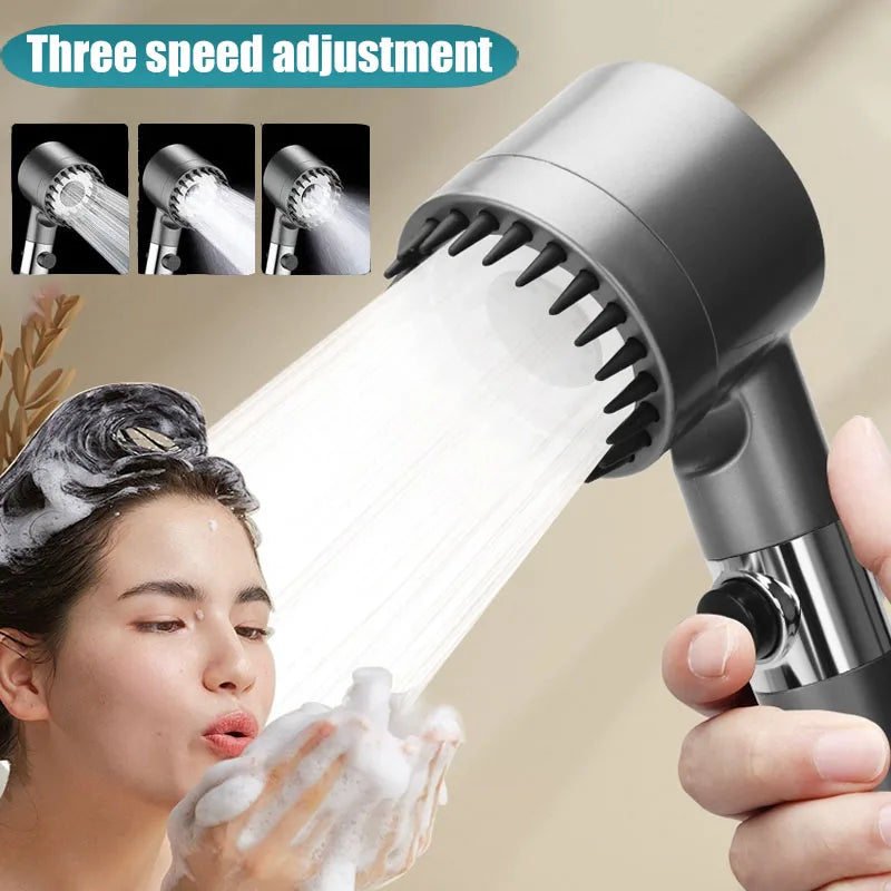4-Mode Filtered Handheld Shower Head – Water Saving & Massage