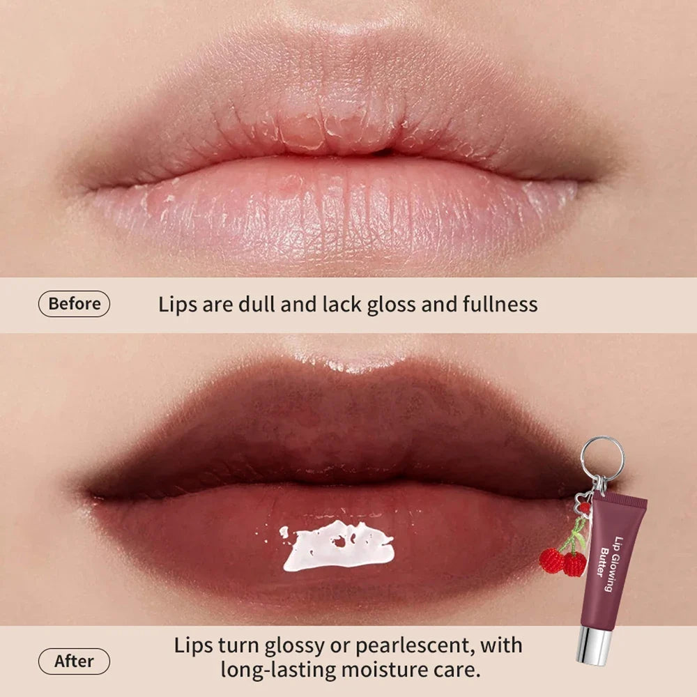 Lip Glowing Butter Keychain Gloss – Moisturizing & Long-Lasting